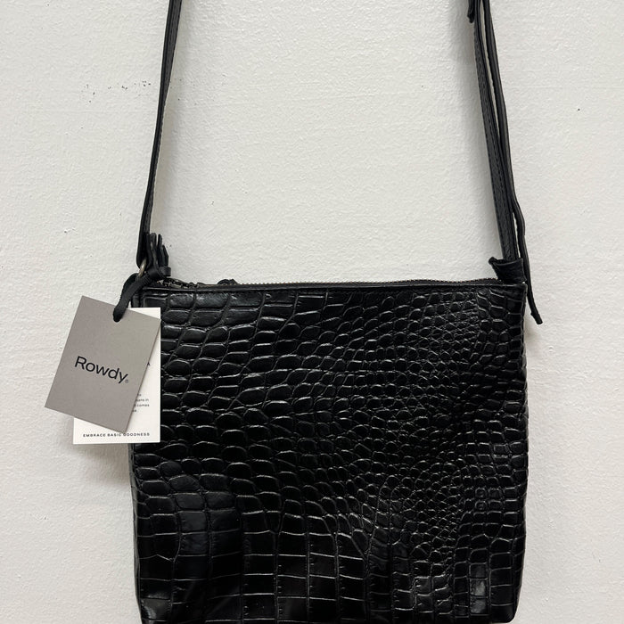 Small Croc Embossed Sling