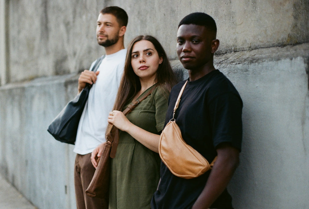 Three friends, three bags
