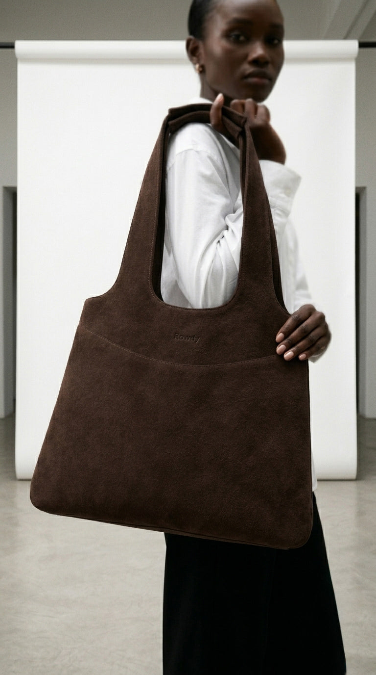 Suede Oversized Tote
