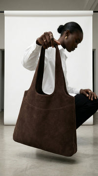 Suede Oversized Tote