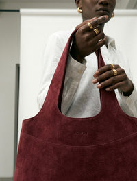 Suede Oversized Tote