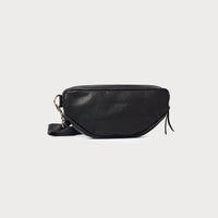 corporate-moon-bag in Charcoal leather