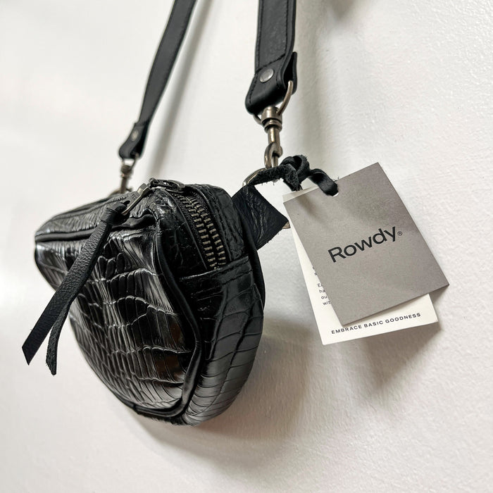 Croc Embossed Moonbag