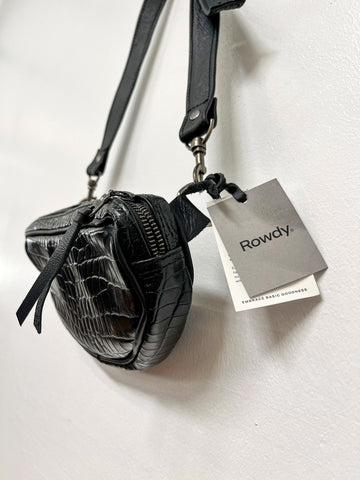Croc Embossed Moonbag